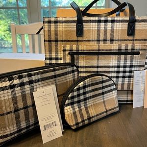 NWT Beis bundle in Plaid